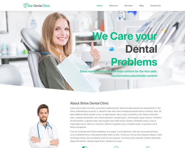 Dentist Website Template